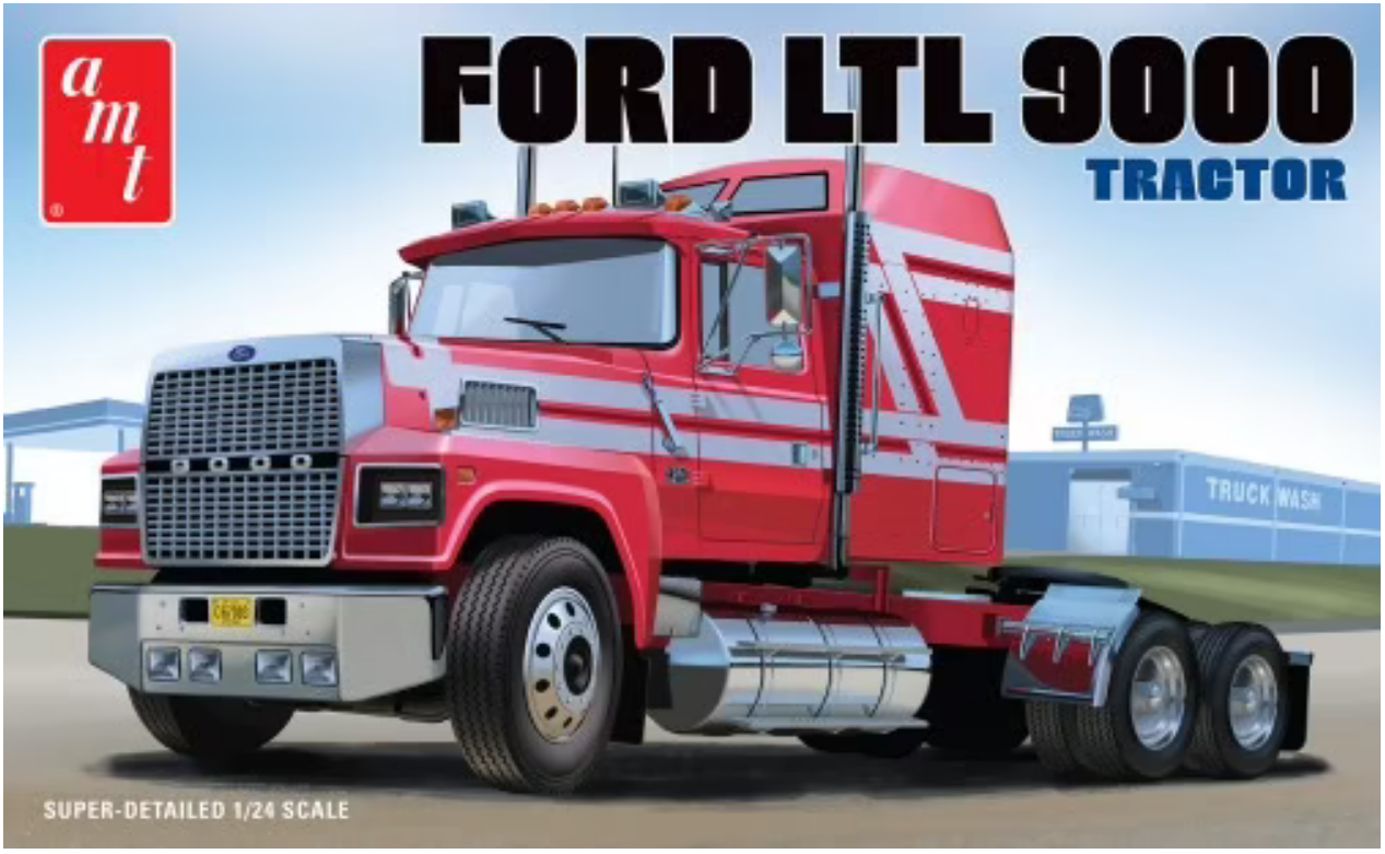 AMT Ford LTL 9000 Semi Tractor 1:24 - AMT1238
