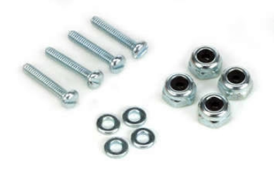 DUBRO 6-32x31.75mm Bolt, Nyloc Nut & Washer Set 4pcs/ea - DBR177