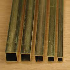 K+S 1/16inx300mm Brass Square Tube 2pcs - KS8149