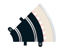 SCALEXTRIC Curve Rad-1 45deg 2pcs - C8202