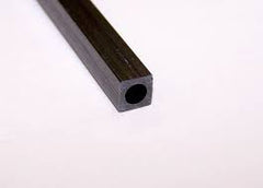 ME 6mmx1m Square Carbon Fiber Tube w/ Round Hole 1pc - MECSRT06415