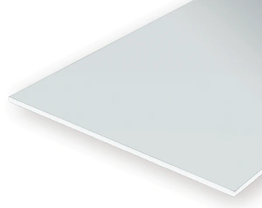 EVERGREEN 1x200x530mm White Styrene Sheet 3pcs - EG9105