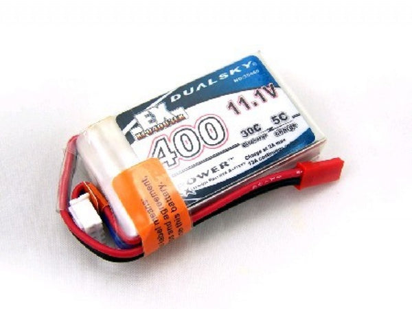 DUALSKY 400mah 11.1V 30C LiPo Battery Soft Case JST -DSBXP04003EX