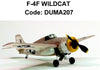 DUMAS F-4F Wildcat Rubber Band Plane Walnut Scale 17.5in Wingspan - DUMA207