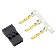 HITEC Black JST 3-Pin Female Plug & Pins 1pc - HRC54801
