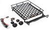 RCT Roof Luggage Rack with LED Light Bar for 1/10 RC Cars - Black 152*105*40mm - RCTLR01006