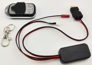 RCT Winch Remote Controller with ESC Shared Battery Connector T Plug Shared Receiver Box: 45x24x14mm Distance: 20 meters Forward and Backward Brake - RCTEW02003A
