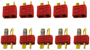 RCT T-Plug Deans Male and Female 5 pairs /bag (10pcs) - Anti-skid - RCTP01004