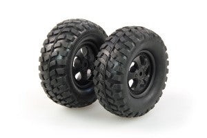 HBX Rear All Terrain Tyre on Black Wheel suit Hellhound 2pcs - HBX-KB-65009