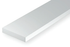 EVERGREEN 1.5x6.3x600mm White Styrene Strips 12pcs - EG359