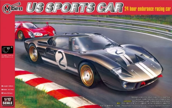 MAGNIFIER 1966 Le Mans Winner US Sports Coupe 1:12 - MAG00019