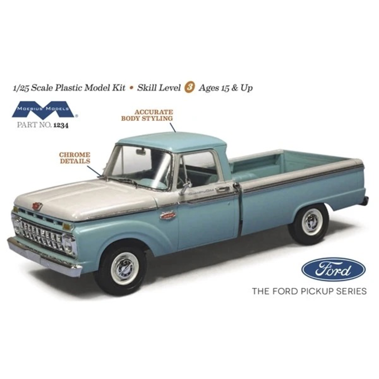 MOEBIUS 1965 Ford F-100 Custom Cab 1:25 - MOE1234