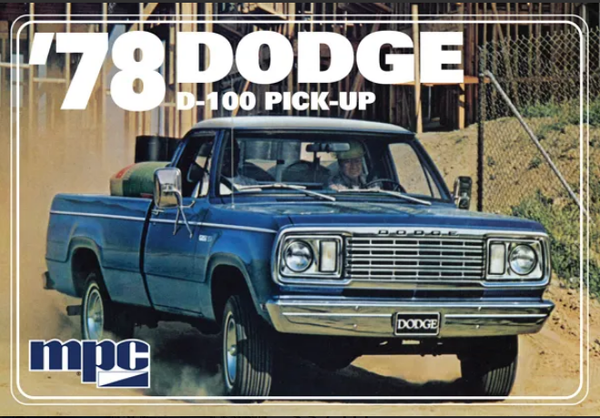 MPC 1978 Dodge D100 Custom Pickup 2T 1:25 - MPC901