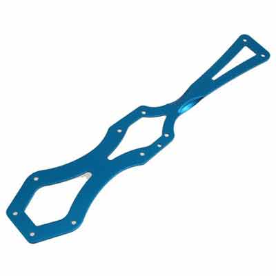 HOBAO Top Chassis Plate Blue Aluminium Pirate - HB-T147