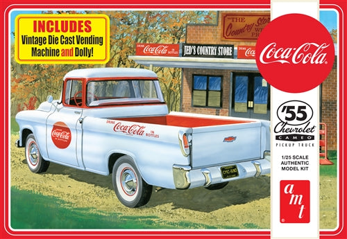 AMT 1955 Chevy Cameo Coca-Cola Pickup Truck 1:25 - AMT1094
