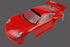 RIVERHOBBY 1:10 Touring Body Shell Painted Red - RH-R0101R