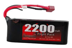 REDBACK 2200mah 7.4V 30C 2s Lipo Battery - RBLP2C2230