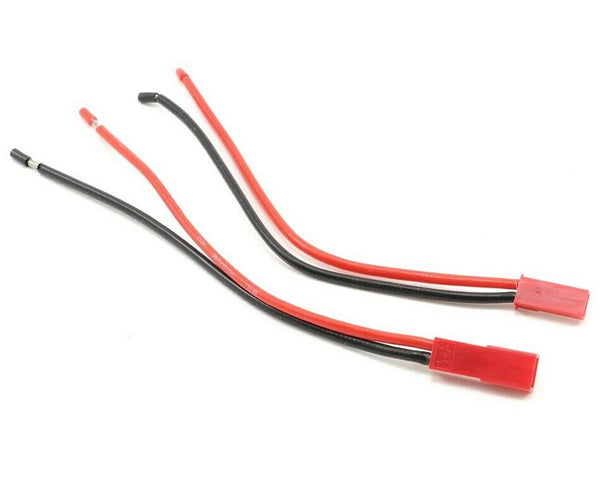 RCT Red JST 2-pin plug to Bare Wire M+F 1ea/pck - RCTC0718B