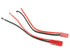 RCT Red JST 2-pin plug to Bare Wire M+F 1ea/pck - RCTC0718B