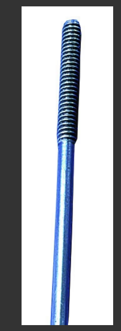 DUBRO 4-40x48in End Threaded Rod 1pc - DBR891SINGLE