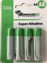 TORNADO AA Alkaline Batteries 4pck - TRC-LR6