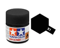 TAMIYA X-1 Black Mini Acrylic 10ml - T81501