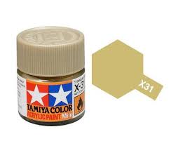 TAMIYA X-31 Titanium Gold Mini Acrylic 10ml - 81531