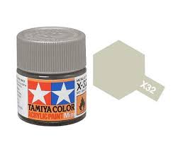 TAMIYA X-32 Titanium Silver Mini Acrylic 10ml - 81532