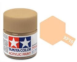 TAMIYA XF-15 Flat Flesh Mini Acrylic 10ml - T81715