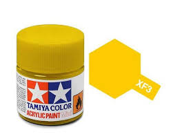 TAMIYA XF-3 Flat Yellow Mini Acrylic 10ml - 81703