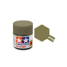 TAMIYA XF-49 Khaki Mini Acrylic 10ml - 81749