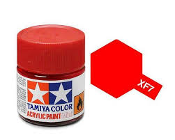 TAMIYA XF-7 Flat Red Mini Acrylic 10ml - T81707