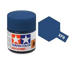 TAMIYA XF-8 Flat Blue Mini Acrylic 10ml - 81708