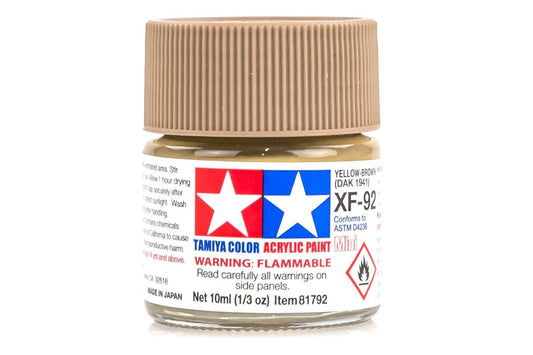 TAMIYA XF-92 DAK 1941 Yellow Brown Mini Acrylic 10ml - 81792