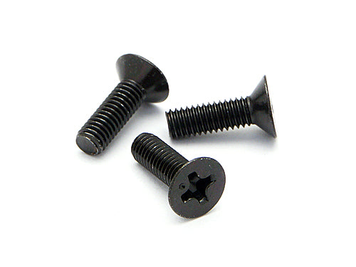 HPI 3x10mm Phillips Drive Countersunk Screws 6pcs - HPI-Z527