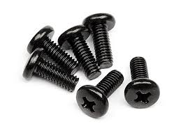 HPI 4x10mm Phillips Drive Binder Button Head Screws 6pcs - HPI-Z613